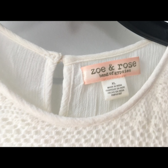 GIRLIE BUNDLE 💞 Girls off white sleeveless top - Picture 2 of 5